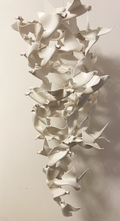 Eberhard Freudenreich "Sulle ali del vento (vertikal)" 2020